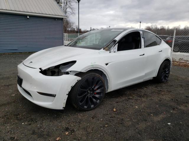 TESLA MODEL Y 2022 with VIN 7SAYGDEF1NF376866 - Photo from auction