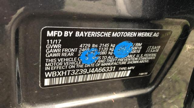 Photo 10 from auction – 2018 BMW X1 XDRIVE2 with VIN WBXHT3Z39J4A66331
