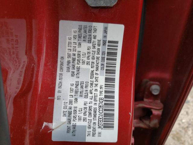 Photo 14 from auction – 2012 MAZDA CX-9 with VIN JM3TB3CVXC0357438