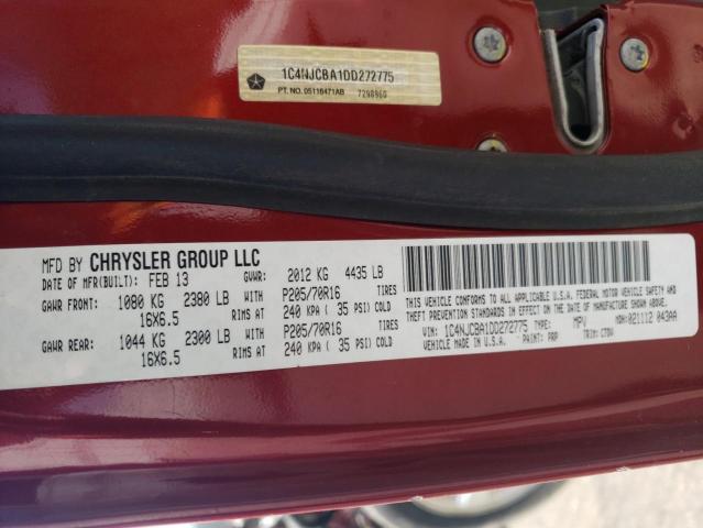 Photo 14 from auction – 2013 JEEP COMPASS SP with VIN 1C4NJCBA1DD272775