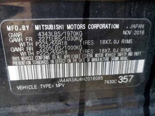 Photo 14 from auction – 2017 MITSUBISHI OUTLANDER with VIN JA4AR3AU4HZ016085