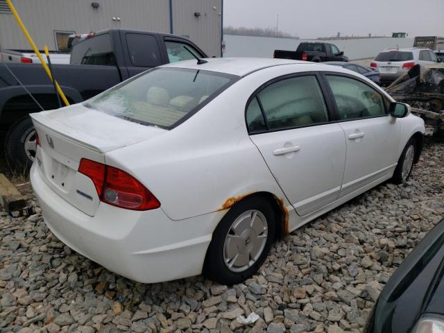 Photo 3 from auction – 2007 HONDA CIVIC HYBR with VIN JHMFA36297S014400