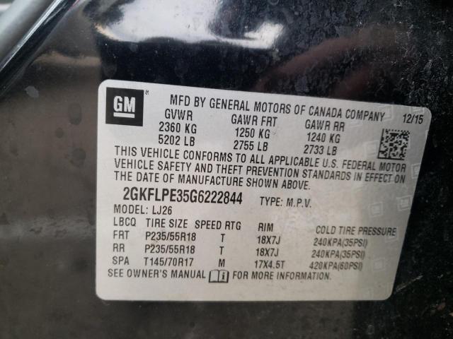 Photo 14 from auction – 2016 GMC TERRAIN SL with VIN 2GKFLPE35G6222844