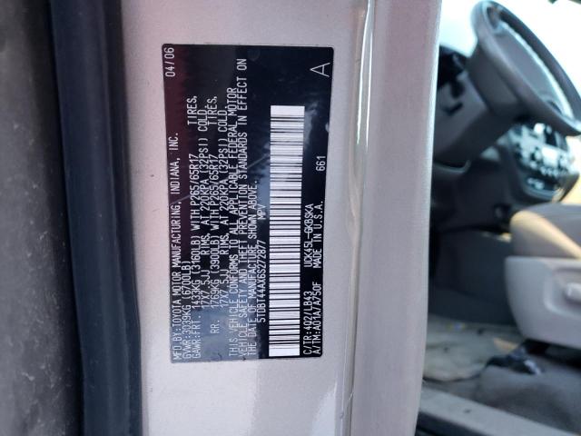 Photo 14 from auction – 2006 TOYOTA SEQUOIA SR with VIN 5TDBT44AX6S272877