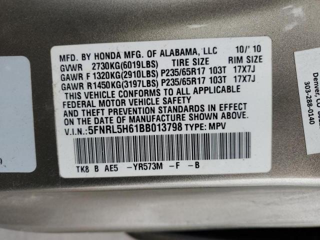 Photo 14 from auction – 2011 HONDA ODYSSEY EX with VIN 5FNRL5H61BB013798