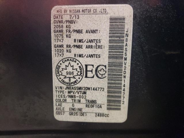Photo 14 from auction – 2013 NISSAN ROGUE S with VIN JN8AS5MV2DW144772