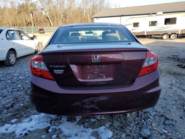 Photo 6 from auction – 2012 HONDA CIVIC LX with VIN 19XFB2F58CE046884