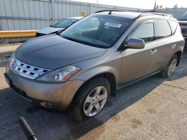 NISSAN MURANO SL 2004 with VIN JN8AZ08W04W332286 - Photo from auction