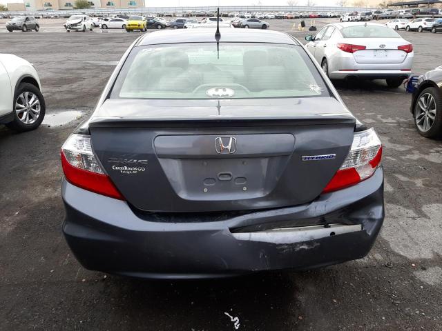 Photo 6 from auction – 2012 HONDA CIVIC HYBR with VIN JHMFB4F33CS002510