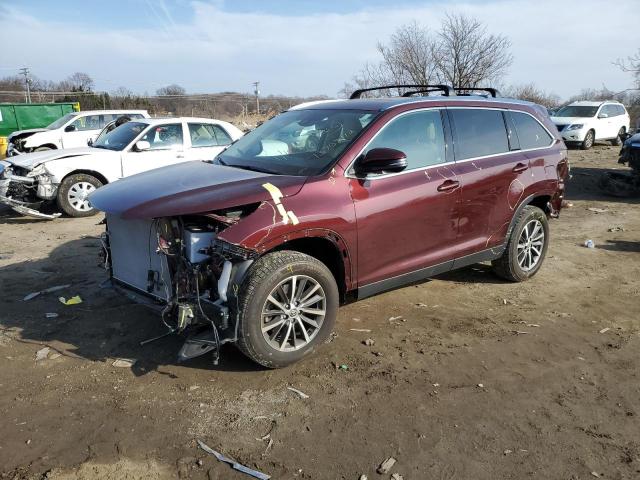 TOYOTA HIGHLANDER 2019 with VIN 5TDJZRFH0KS743866 - Photo from auction
