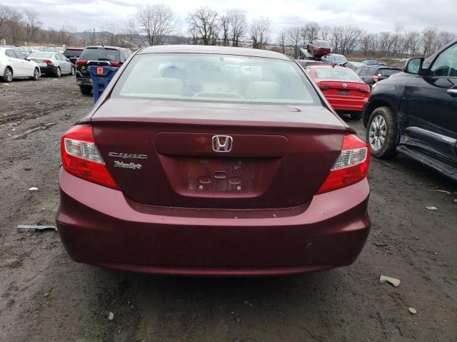 Photo 6 from auction – 2012 HONDA CIVIC LX with VIN 2HGFB2F5XCH534045