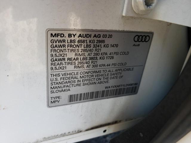 Photo 14 from auction – 2020 AUDI Q7 PRESTIG with VIN WA1VXAF71LD008160