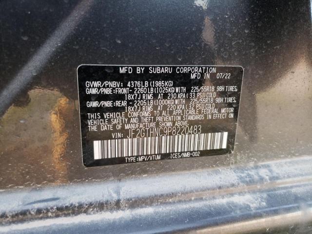 Photo 14 from auction – 2023 SUBARU CROSSTREK with VIN JF2GTHNC9P8220483