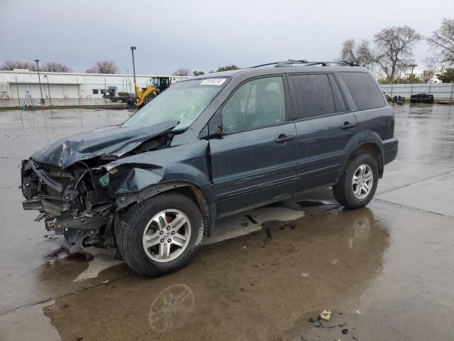 HONDA PILOT EXL 2003 with VIN 2HKYF18763H563103 - Photo from auction