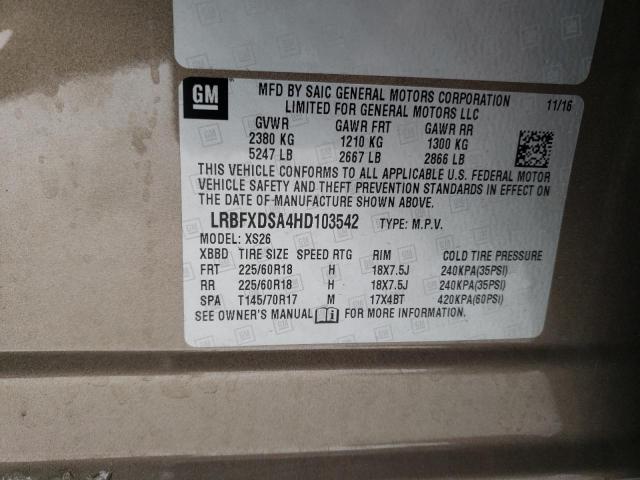 Photo 14 from auction – 2017 BUICK ENVISION E with VIN LRBFXDSA4HD103542