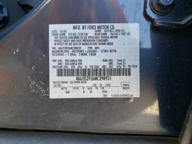 Photo 14 from auction – 2021 FORD ECOSPORT S with VIN MAJ3S2FE6MC398931