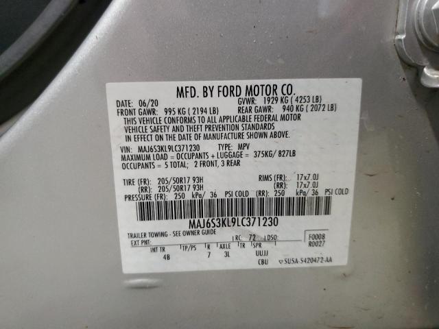 Photo 14 from auction – 2020 FORD ECOSPORT T with VIN MAJ6S3KL9LC371230