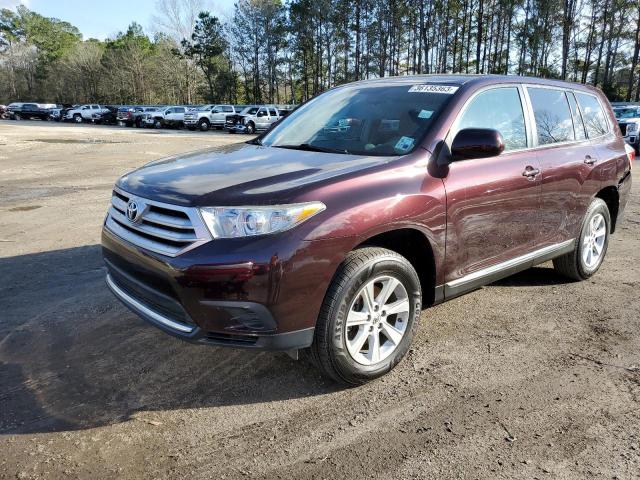 TOYOTA HIGHLANDER 2013 with VIN 5TDZA3EH6DS033625 - Photo from auction