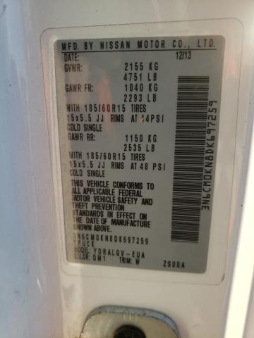 Photo 14 from auction – 2013 NISSAN NV200 2.5S with VIN 3N6CM0KN8DK697259