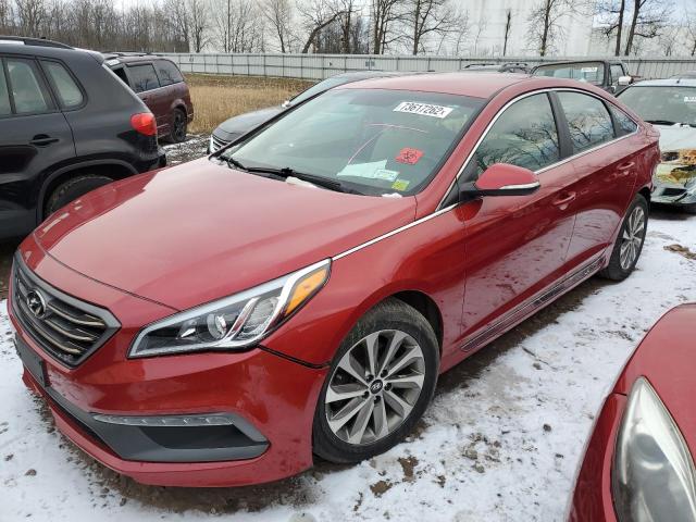 HYUNDAI SONATA SPO 2017 with VIN 5NPE34AF4HH540280 - Photo from auction