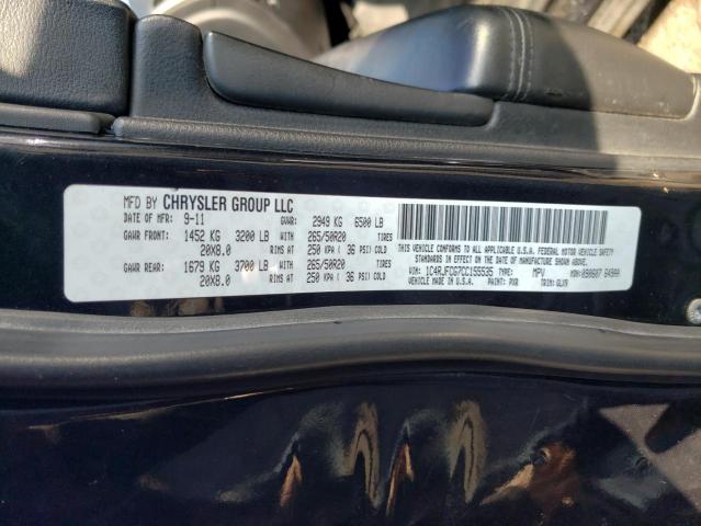 Photo 14 from auction – 2012 JEEP GRAND CHER with VIN 1C4RJFCG7CC155535