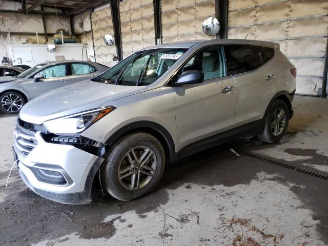 HYUNDAI SANTA FE S 2018 with VIN 5XYZT3LB6JG545337 - Photo from auction