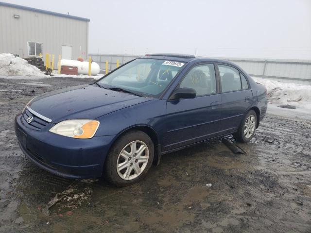 Photo 1 from auction – 2003 HONDA CIVIC EX with VIN 2HGES26703H586765