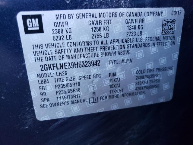 Photo 14 from auction – 2017 GMC TERRAIN SL with VIN 2GKFLNE39H6323942