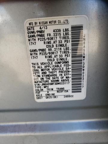 Photo 14 from auction – 2013 NISSAN ROGUE S with VIN JN8AS5MT3DW023117