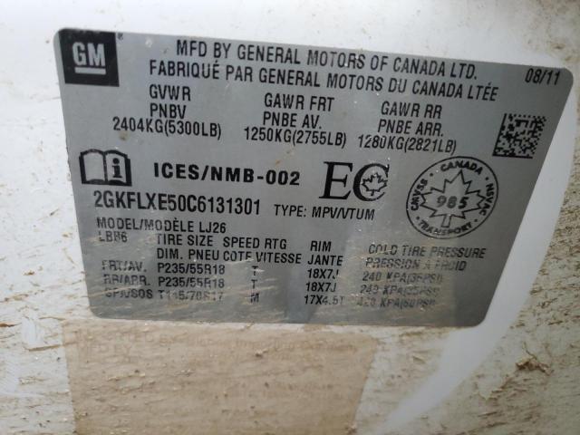 Photo 14 from auction – 2012 GMC TERRAIN SL with VIN 2GKFLXE50C6131301