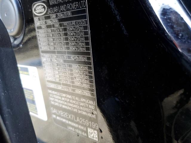 Photo 14 from auction – 2020 LAND ROVER RANGE ROVE with VIN SALYB2EX7LA259199
