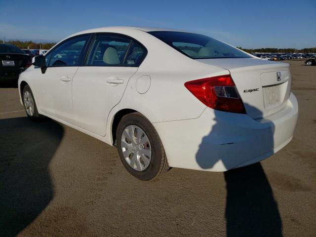 Photo 2 from auction – 2012 HONDA CIVIC LX with VIN 2HGFB2F56CH602891