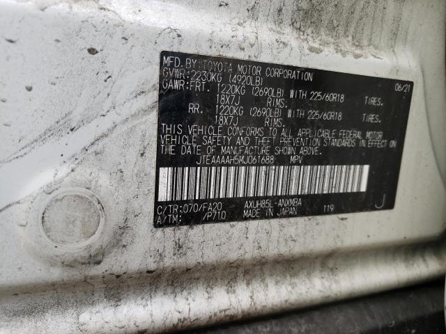 Photo 14 from auction – 2021 TOYOTA VENZA LE with VIN JTEAAAAH5MJ061688