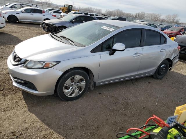 HONDA CIVIC LX 2013 with VIN 19XFB2F53DE045966 - Photo from auction