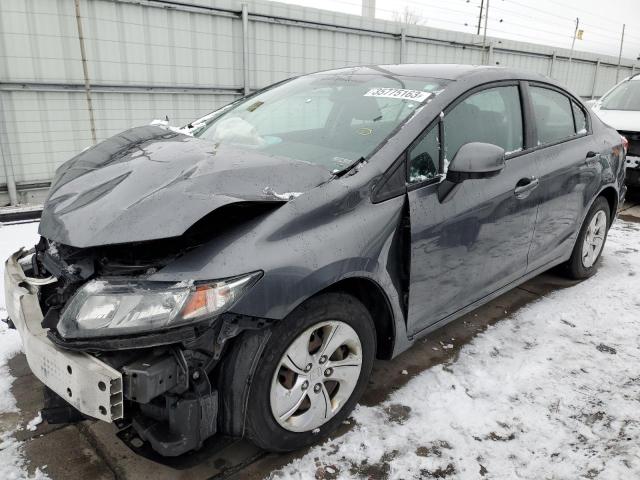 Photo 1 from auction – 2013 HONDA CIVIC LX with VIN 19XFB2F58DE012722