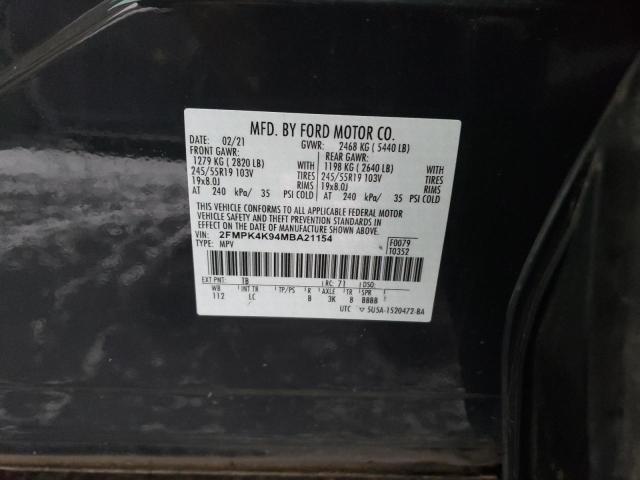 Photo 14 from auction – 2021 FORD EDGE TITAN with VIN 2FMPK4K94MBA21154