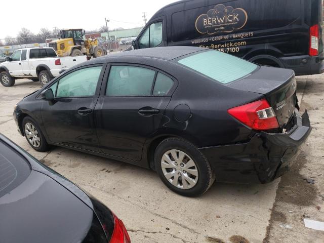 Photo 2 from auction – 2012 HONDA CIVIC LX with VIN 19XFB2F52CE079007