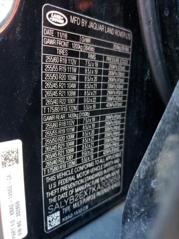 Photo 14 from auction – 2019 LAND ROVER RANGE ROVE with VIN SALYB2EX7KA202659