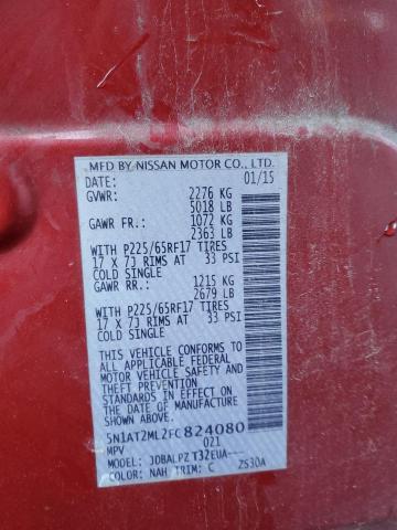 Photo 14 from auction – 2015 NISSAN ROGUE S with VIN 5N1AT2ML2FC824080