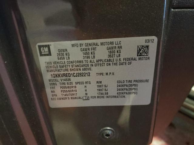 Photo 14 from auction – 2012 GMC ACADIA SLT with VIN 1GKKVRED1CJ282212