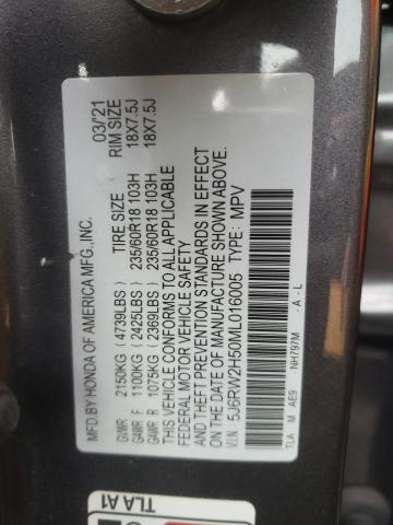 Photo 14 from auction – 2021 HONDA CR-V EX with VIN 5J6RW2H50ML016005