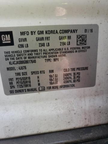 Photo 14 from auction – 2016 BUICK ENCORE with VIN KL4CJASB8GB617640