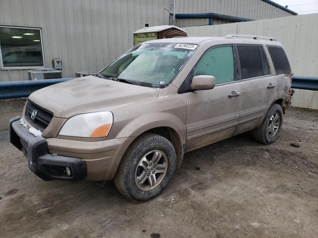 HONDA PILOT EXL 2004 with VIN 2HKYF18574H527680 - Photo from auction