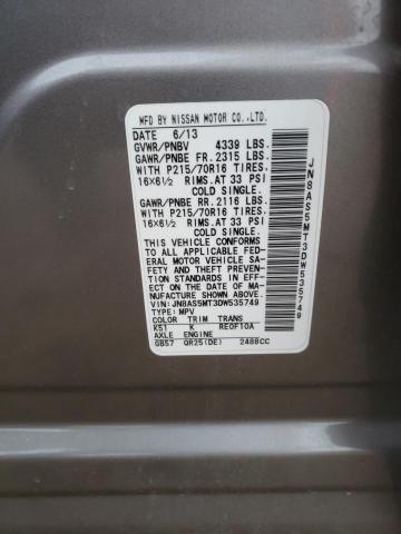 Photo 14 from auction – 2013 NISSAN ROGUE S with VIN JN8AS5MT3DW535749