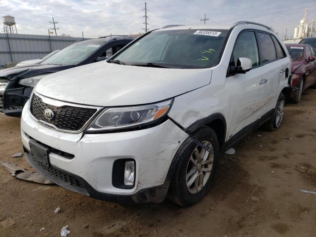 KIA SORENTO LX 2014 with VIN 5XYKTCA65EG539378 - Photo from auction