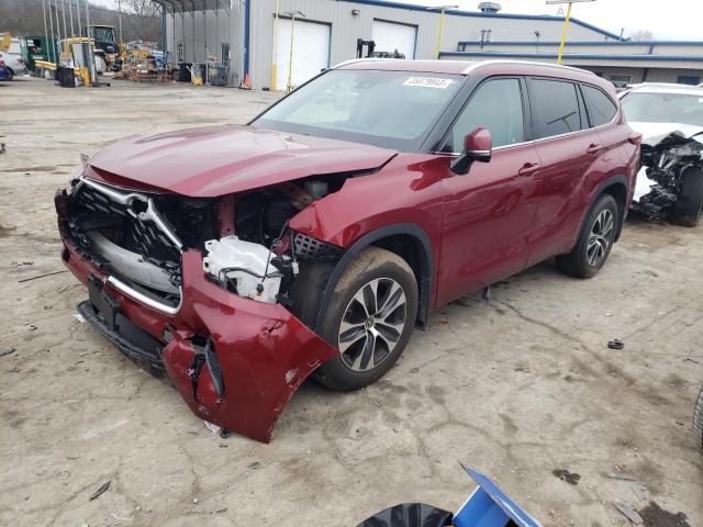 TOYOTA HIGHLANDER 2020 with VIN 5TDHZRBH3LS042194 - Photo from auction