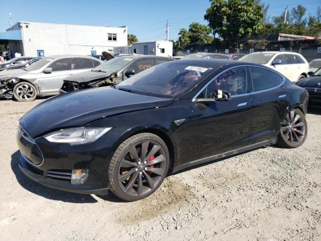 TESLA MODEL S 2014 with VIN 5YJSA1H14EFP49952 - Photo from auction