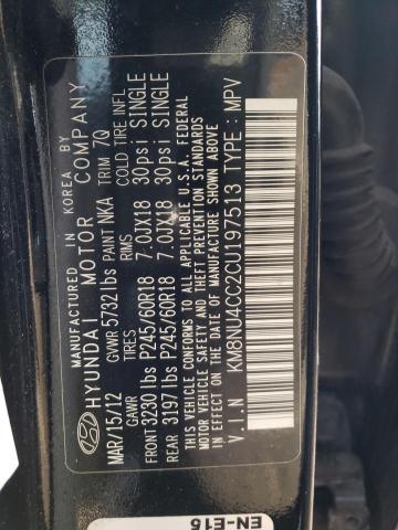 Photo 14 from auction – 2012 HYUNDAI VERACRUZ G with VIN KM8NU4CC2CU197513