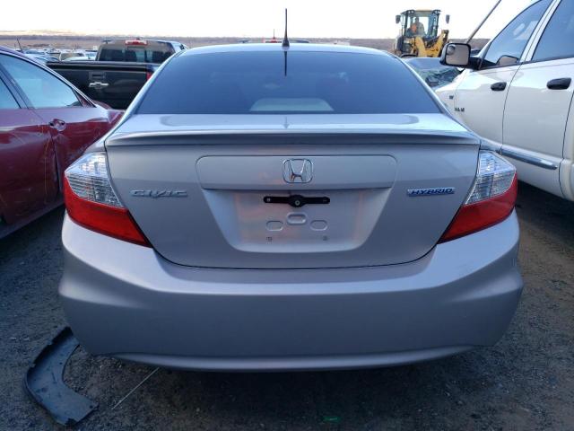 Photo 6 from auction – 2012 HONDA CIVIC HYBR with VIN JHMFB4F20CS008739