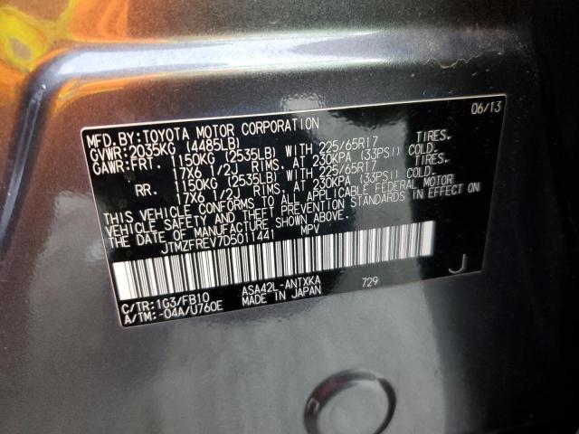 Photo 14 from auction – 2013 TOYOTA RAV4 LE with VIN JTMZFREV7D5011441